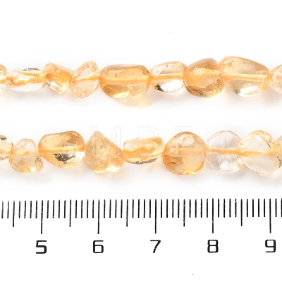 Heated Natural Citrine Beads Strands G-P497-01C-39-1