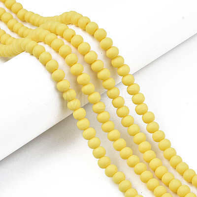 Handmade Polymer Clay Beads Strands X-CLAY-N008-053-01-1