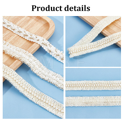   3Pcs 3 Styles Polyester Braided Lace Ribbons DIY-PH0021-26-1