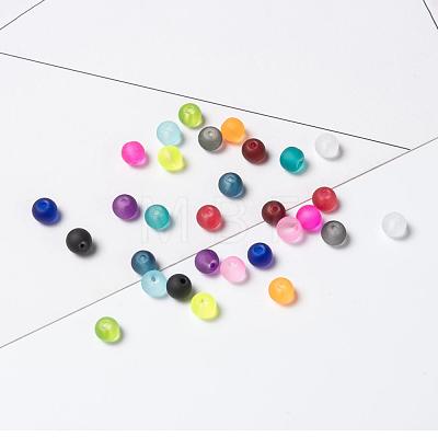 24 Colors Transparent Glass Beads FGLA-JP0001-03-6mm-1