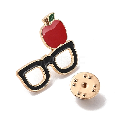 Teacher's Day Theme Rack Plating Light Gold Alloy Brooches JEWB-Z016-01KCG-09-1