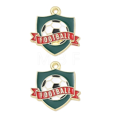 Alloy Enamel Pendants AL-CBAD1A5-01G-G-1