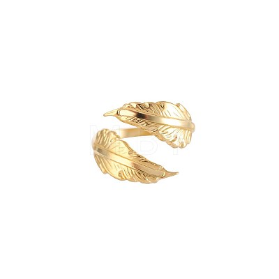 304 Stainless Steel Cuff Open Rings for Women WG0513E-01-1