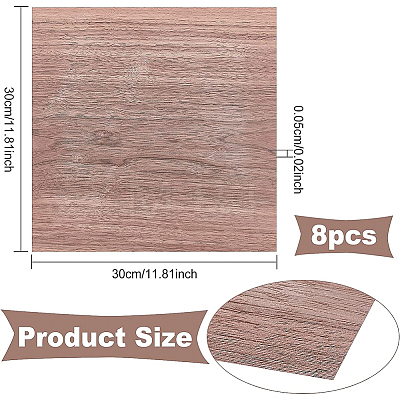 8 Sheets Walnut Wood Sheet DIY-BC0005-38-1
