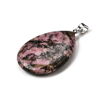 Natural Rhodonite Pendants G-F820-14P-02-1