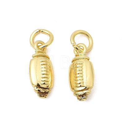 Sports Brass Charms KK-A289-04A-G-1