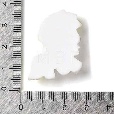Opaque Resin Decoden Cabochons RESI-M039-01G-1