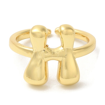 Brass Open Cuff Rings RJEW-U008-06H-G-1