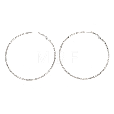 304 Stainless Steel Big Hoop Earrings with 316 Surgical Stainless Steel Pins for Women SA-CBAB549-01P-1