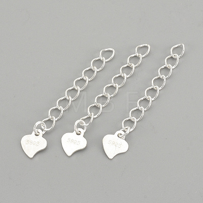925 Sterling Silver Twisted Extender Chains LS-STER-S002-32-1