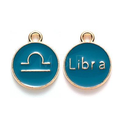 Alloy Enamel Pendants ENAM-S124-01A-05K-1