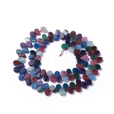 Dyed Natural Agate Beads Strands G-F595-A16-1