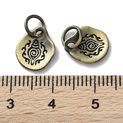 Tibetan Style Brass Pendants KK-M284-40AB-1