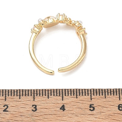 Ocean Brass Enamel Finger Rings RB-CBAD847-01B-G-1