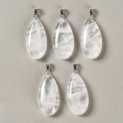 Natural Quartz Crystal Pendants GG-CBACB71-02P-16-1