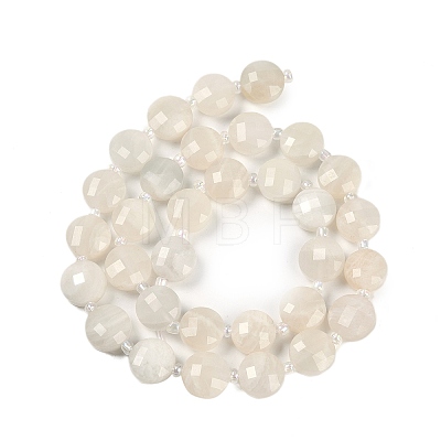 Natural White Moonstone Beads Strands G-B094-A17-01-1