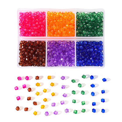 Transparent Acrylic Beads TACR-YW0001-4MM-03-1