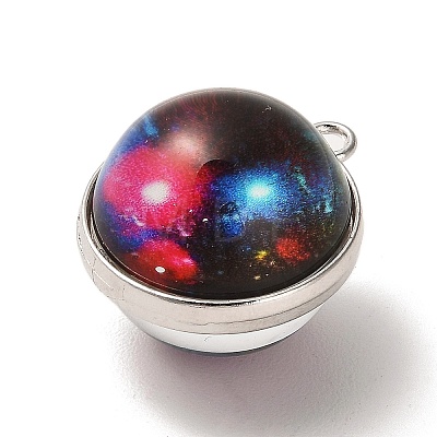 Galaxy Theme Luminous Glass Ball Pendants GLAA-D021-01P-11-1