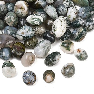 Natural Moss Agate Beads GG-CBAD0F6-A17-01-1