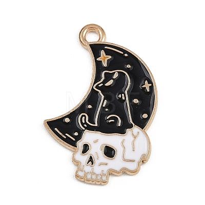 Halloween Alloy Enamel Pendants FIND-I052-01KCG-04-1