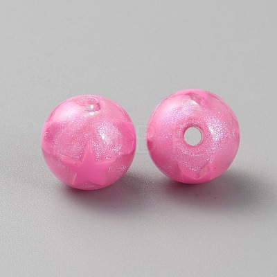 Acrylic Round Beads X1-OACR-TAC0003-08A-1
