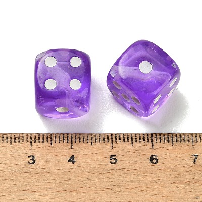 Spray Printed Transparent Acrylic Beads AC-CBA40CF-01D-1