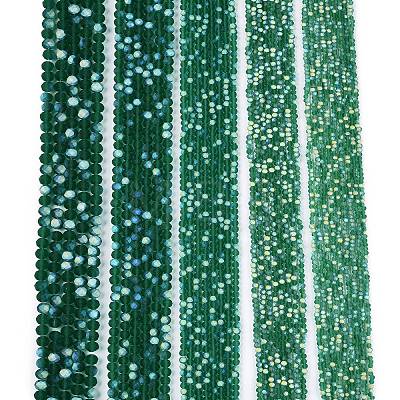 Transparent Glass Beads Strands EGLA-A044-T6mm-MB18-1