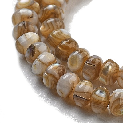 Natural Freshwater Shell Beads Strands BSHE-G038-05-1