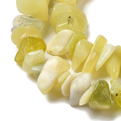 Natural Lemon Jade Chip Bead Strands X-G-M205-22-1