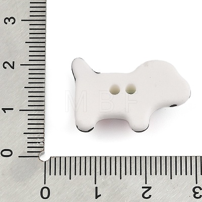 Dog Ceramic Buttons BUTT-I018-01A-02-1