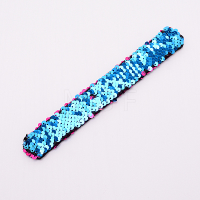 Mermaid Slap Bracelets LS-BJEW-TAC0004-03B-1