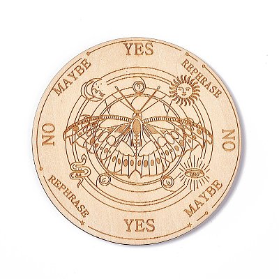 Wooden Carved Cup Mats LS-DIY-B060-04C-1