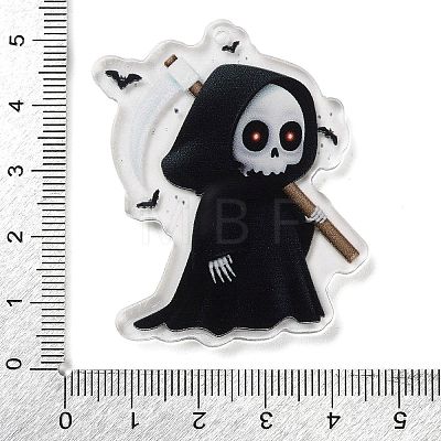 Halloween Theme Double Sided Printed Acrylic Big Pendants OACR-Z023-02L-1