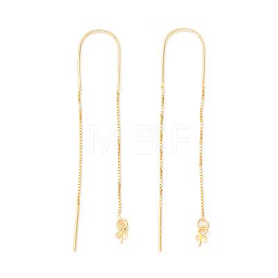 925 Sterling Silver Ear Thread with Peg Bails STER-P047-12G-1