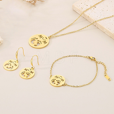 Mother's Day 304 Stainless Steel Jewelry Sets WGD8F21-01-1