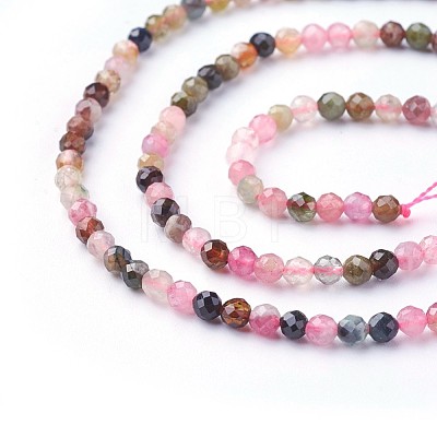 Natural Tourmaline Beads Strands G-F619-20B-3mm-1