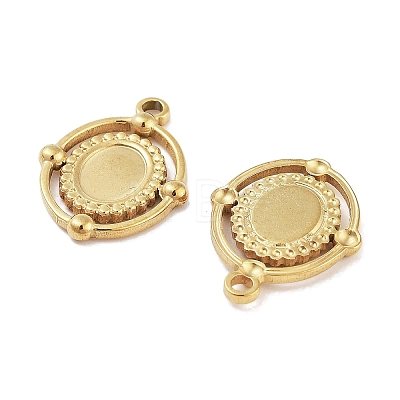 304 Stainless Steel Pendant Cabochon Settings X-STAS-P364-07G-1