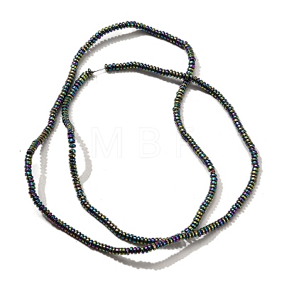 Electroplated Synthetic Non-magnetic Hematite Beads Strands G-L613-G01-01A-1