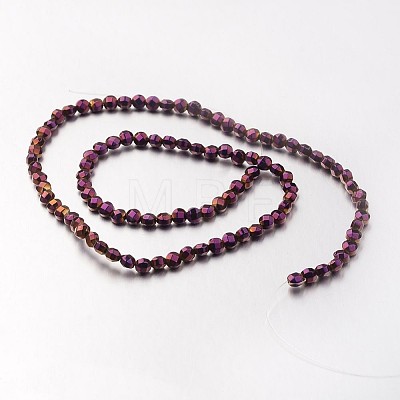 Electroplate Non-magnetic Synthetic Hematite Bead Strands G-F300-34-04-1