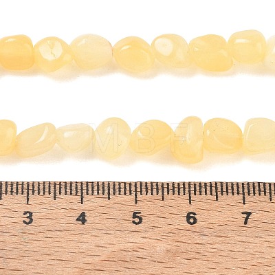 Natural Yellow Jade Beads Strands GG-CBA9392-16-1
