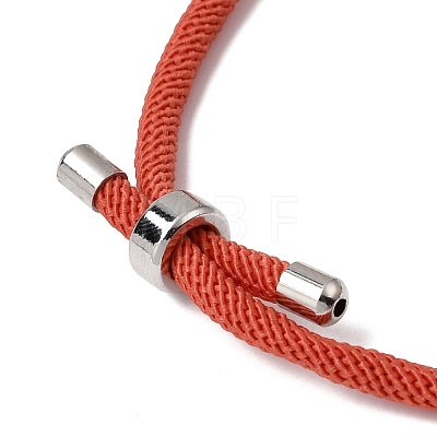 Round Nylon Milan Cord Slider Bracelet Making BJEW-L722-01P-11-1