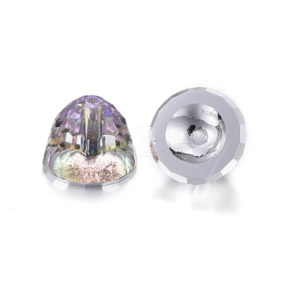 Electroplate K9 Glass Rhinestone Beads EGLA-L013-001-1