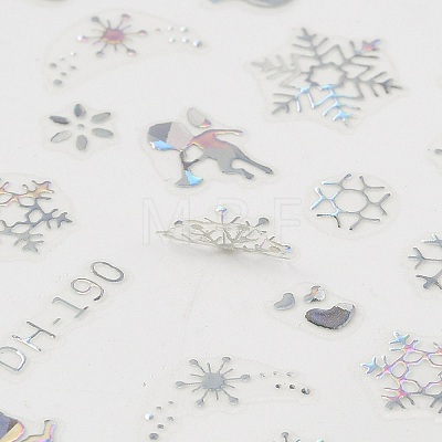 PET Christmas Laser Nail Art  Sticker MRMJ-B003-03S-1