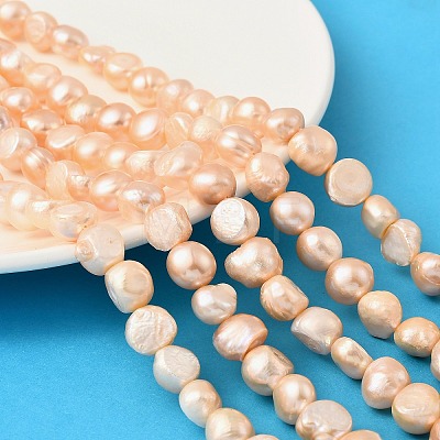 Natural Cultured Freshwater Pearl Beads Strands PEAR-P064-19L-06E-1