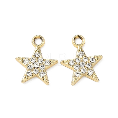 Alloy Rhinestone Pendants ALRI-D303-07G-1