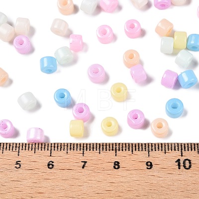 Opaque Baking Paint Glass Seed Beads SEED-T008-02-M01-1