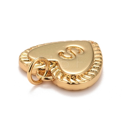 Rack Plating Real 18K Gold Plated Brass Pendants KK-E260-01G-S-1