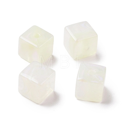 Opaque Acrylic Beads OACR-E014-18H-1