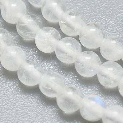 Natural Rainbow Moonstone Beads Strands X-G-A177-04-23-1