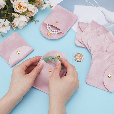 Velvet Jewelry Pouches LS-TP-WH0012-05A-1